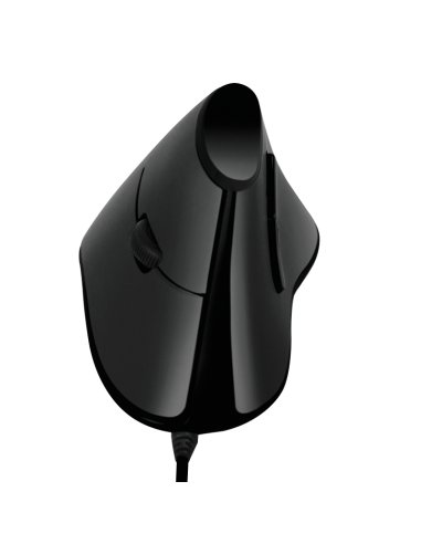 Ratón vertical USB negro