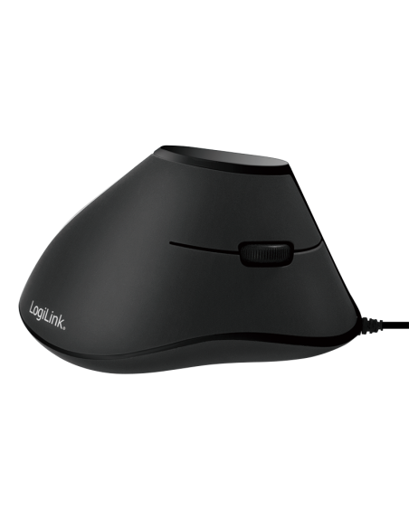 Ratón vertical USB negro