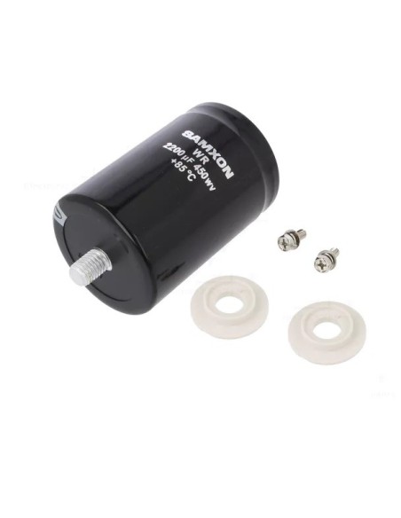 CONDENSADOR ELECTRONICO PROFESIONAL 2200UF 450V Ø64x95mm