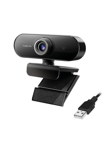 Cámara web USB profesional Full HD con micrófono