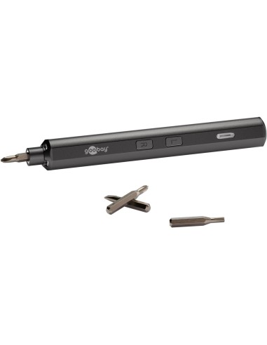 Destornillador electrico con juego de 20 puntas de precision