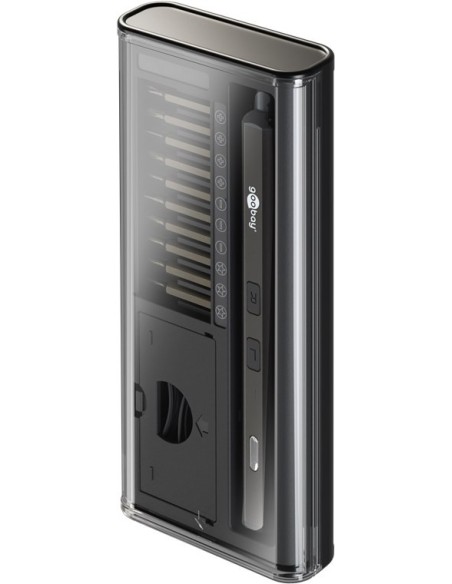 Destornillador electrico con juego de 20 puntas de precision