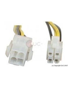 CABLE ALARGO ALIMENTACIÓN 4PINES 20CM. 2